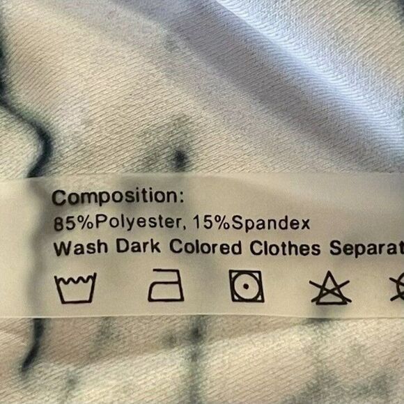 Zaful Marble Print‎ High Waisted Bandeau Bikini Set Size 4 - Picture 4 of 4